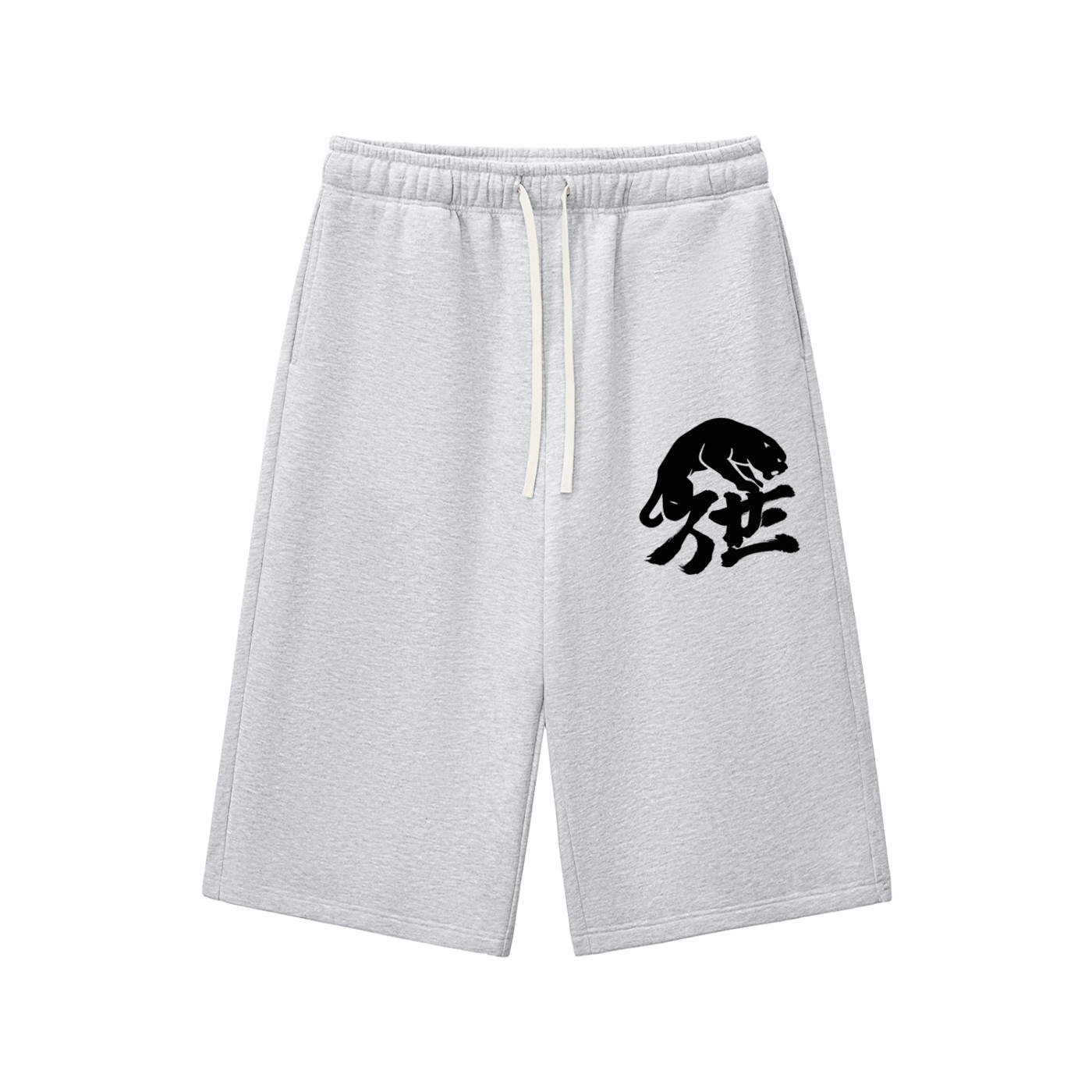 Relaxed Drawstring 3/4 Sweatpants