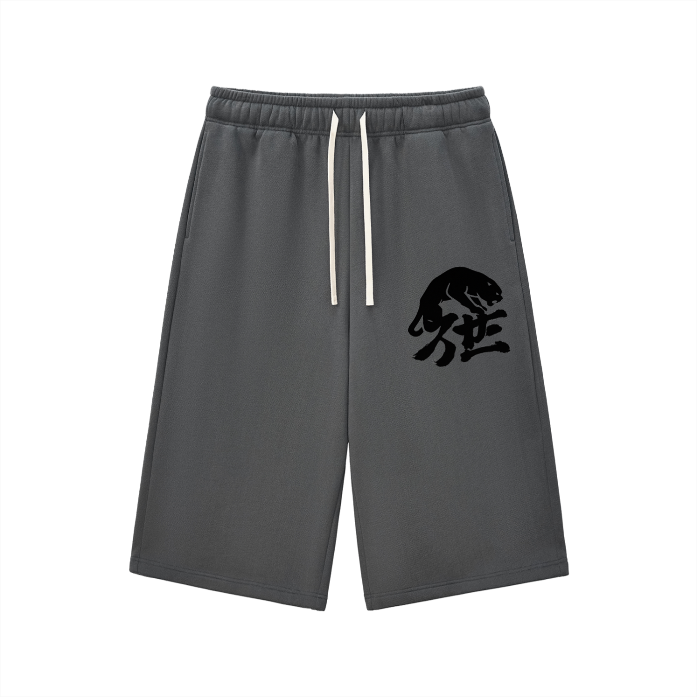 Relaxed Drawstring 3/4 Sweatpants