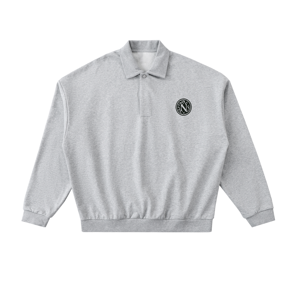 Heavyweight Fleece Polo Sweatshirt