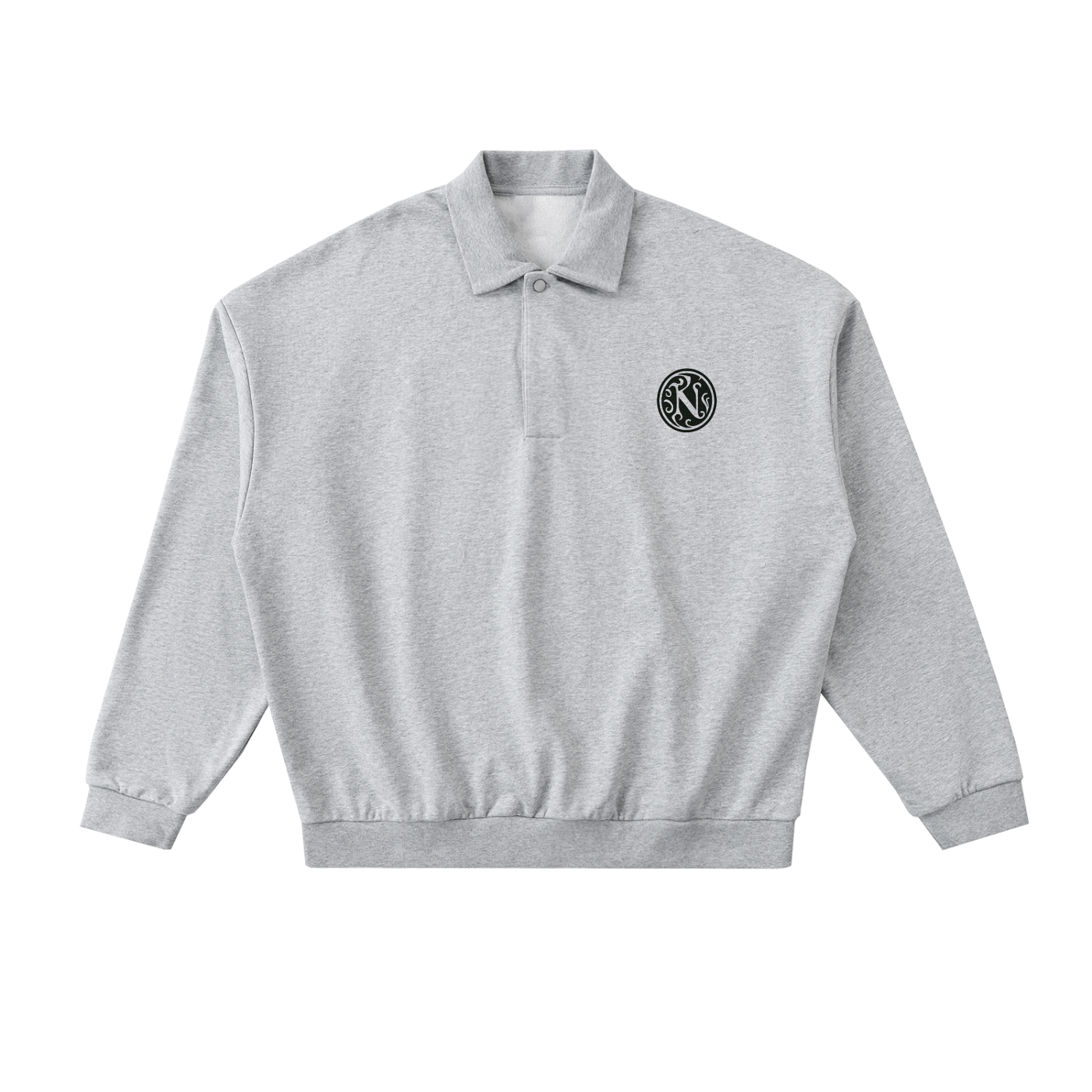 Heavyweight Fleece Polo Sweatshirt