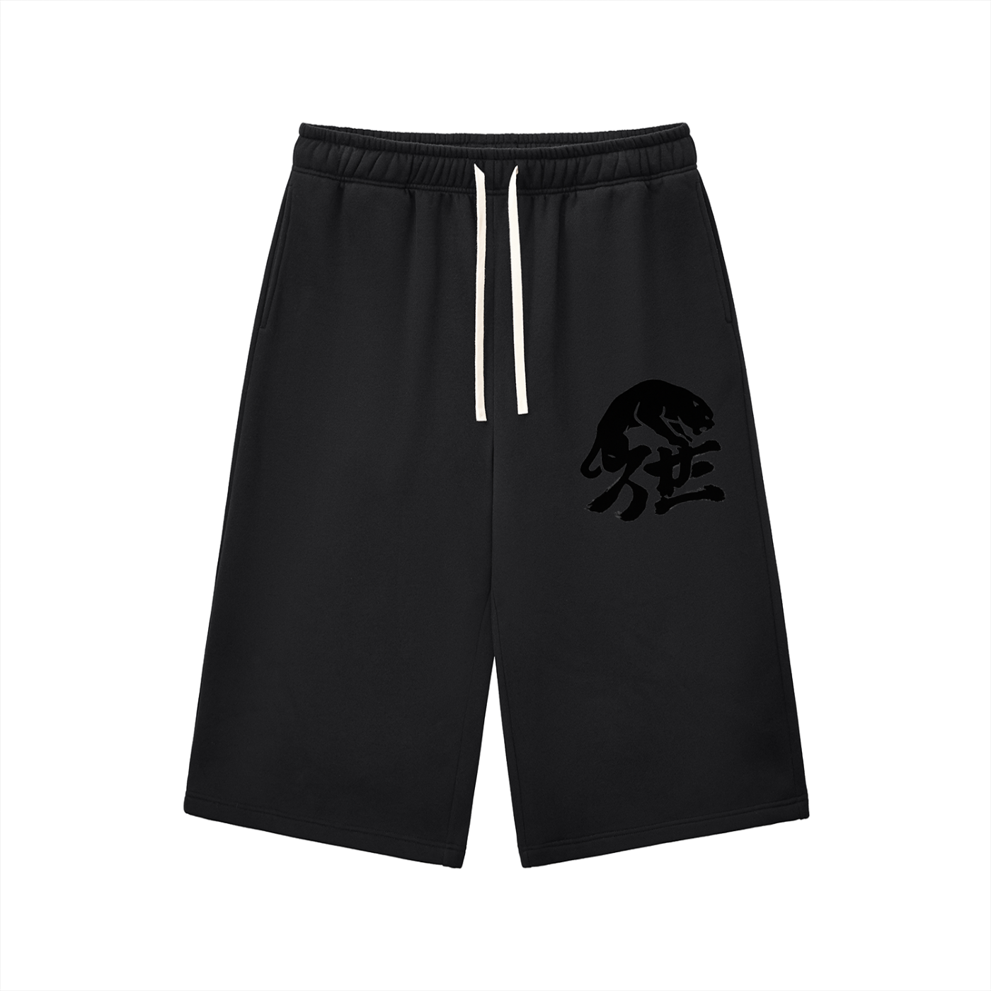 Relaxed Drawstring 3/4 Sweatpants