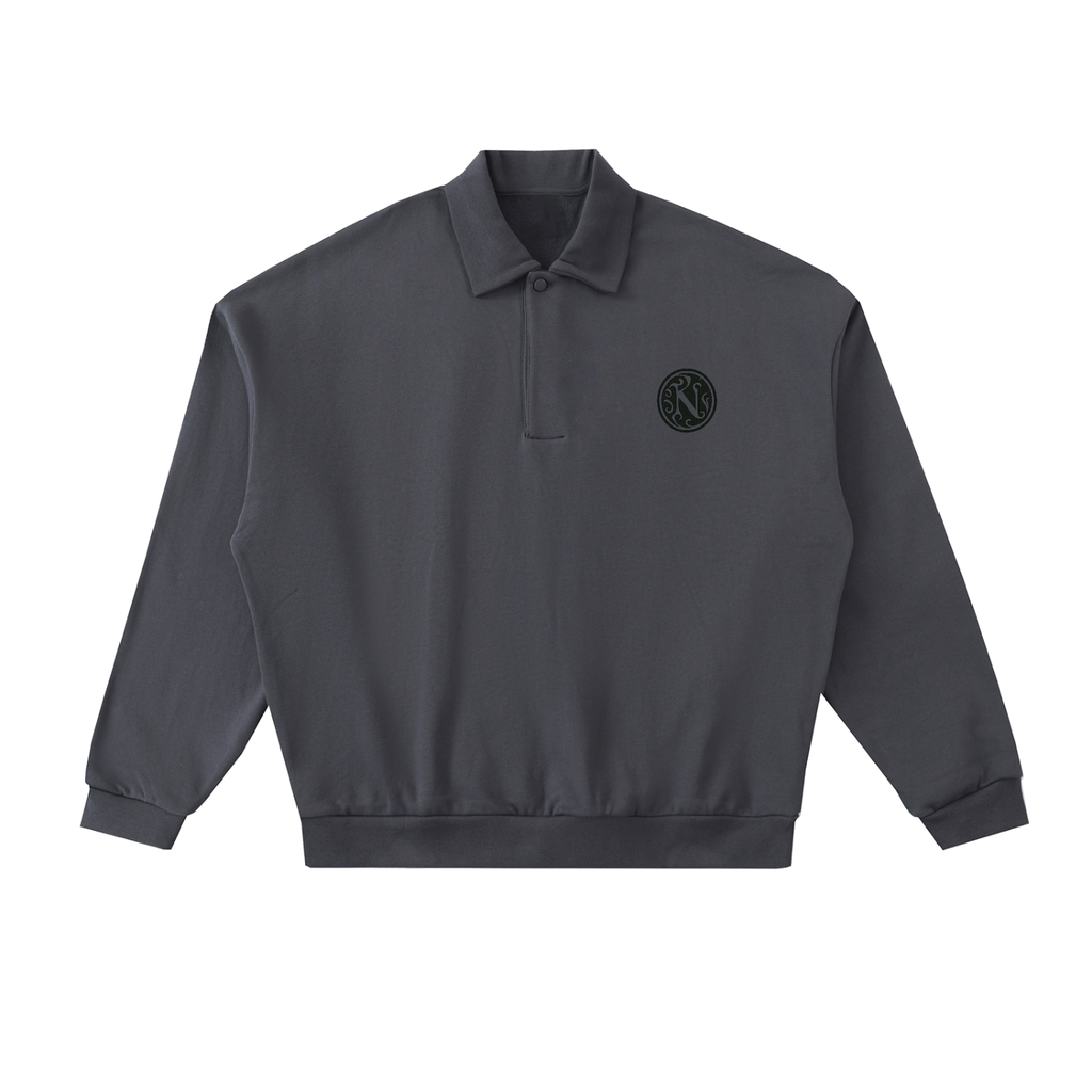 Heavyweight Fleece Polo Sweatshirt
