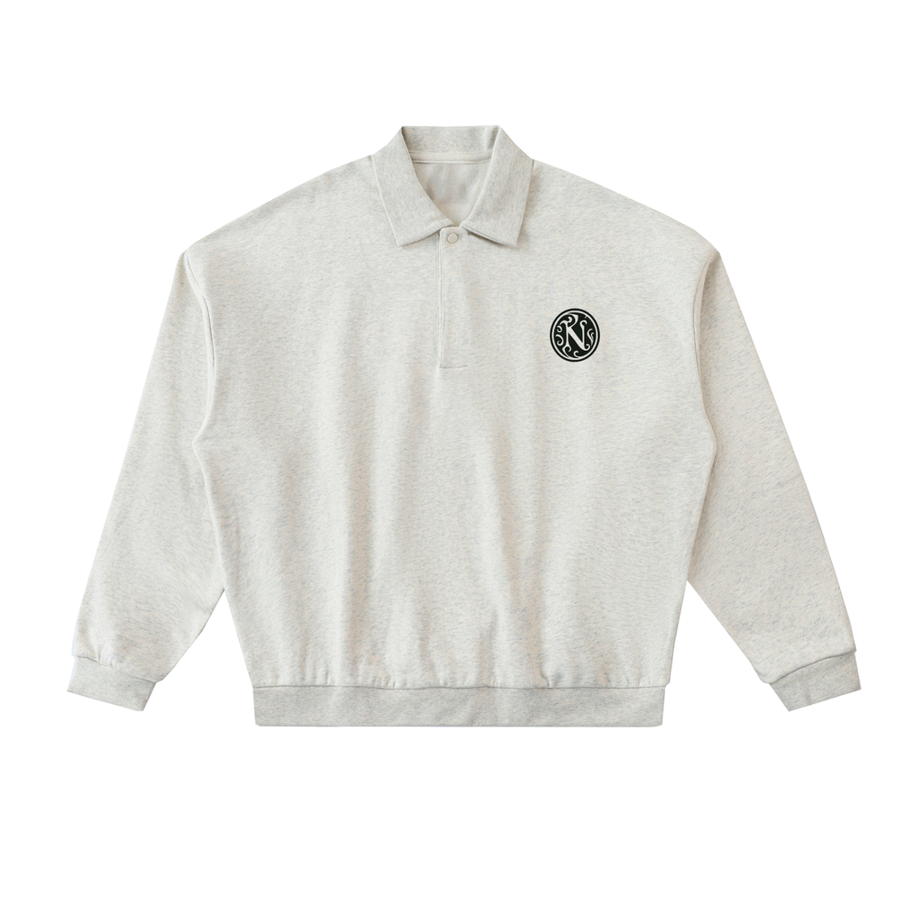 Heavyweight Fleece Polo Sweatshirt