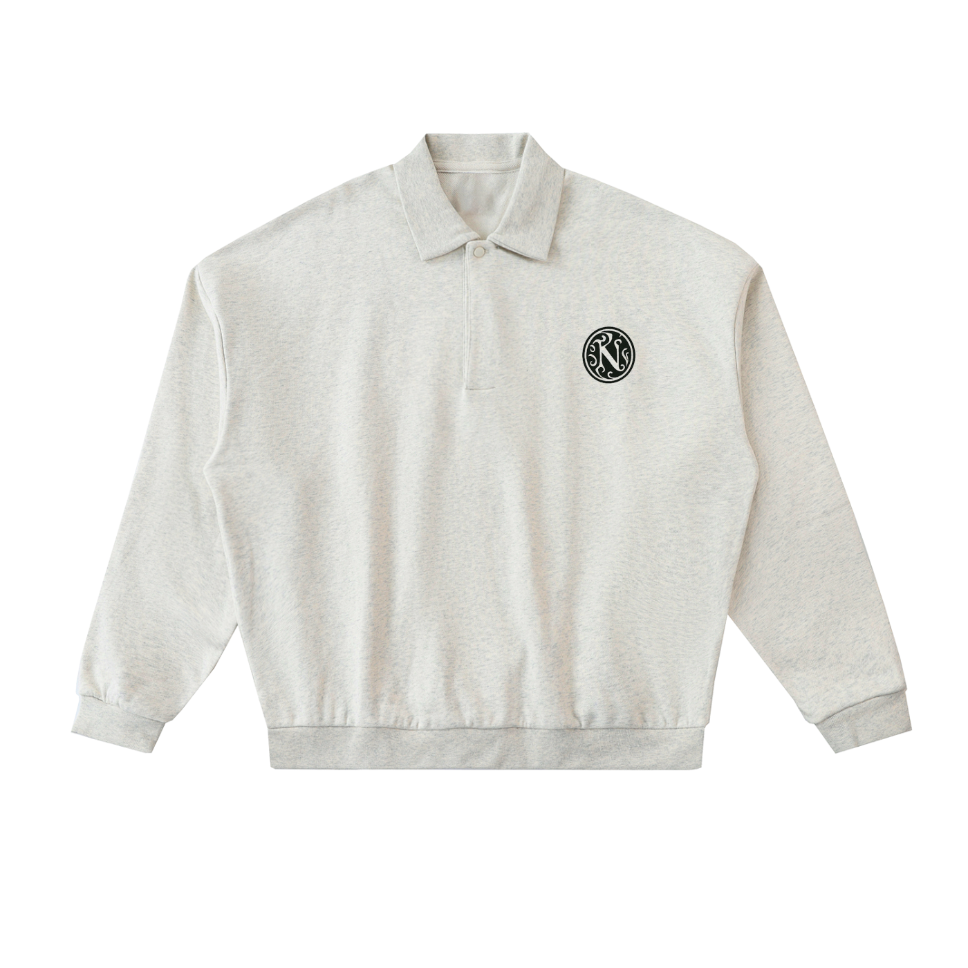 Heavyweight Fleece Polo Sweatshirt