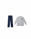 Essential Crewneck Long-Sleeve T-Shirt & Essential Drawstring Straight-Leg Sweatpants