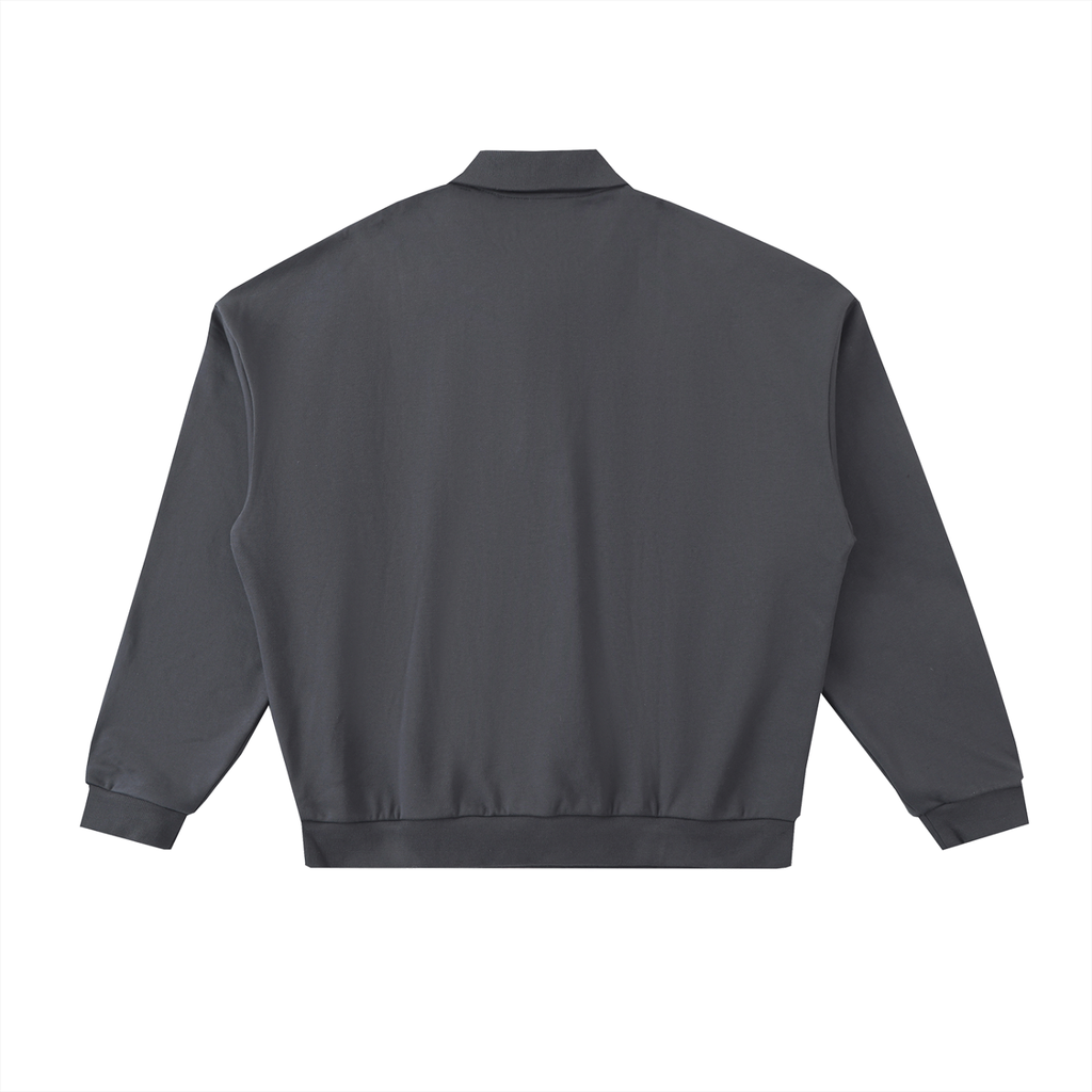Heavyweight Fleece Polo Sweatshirt